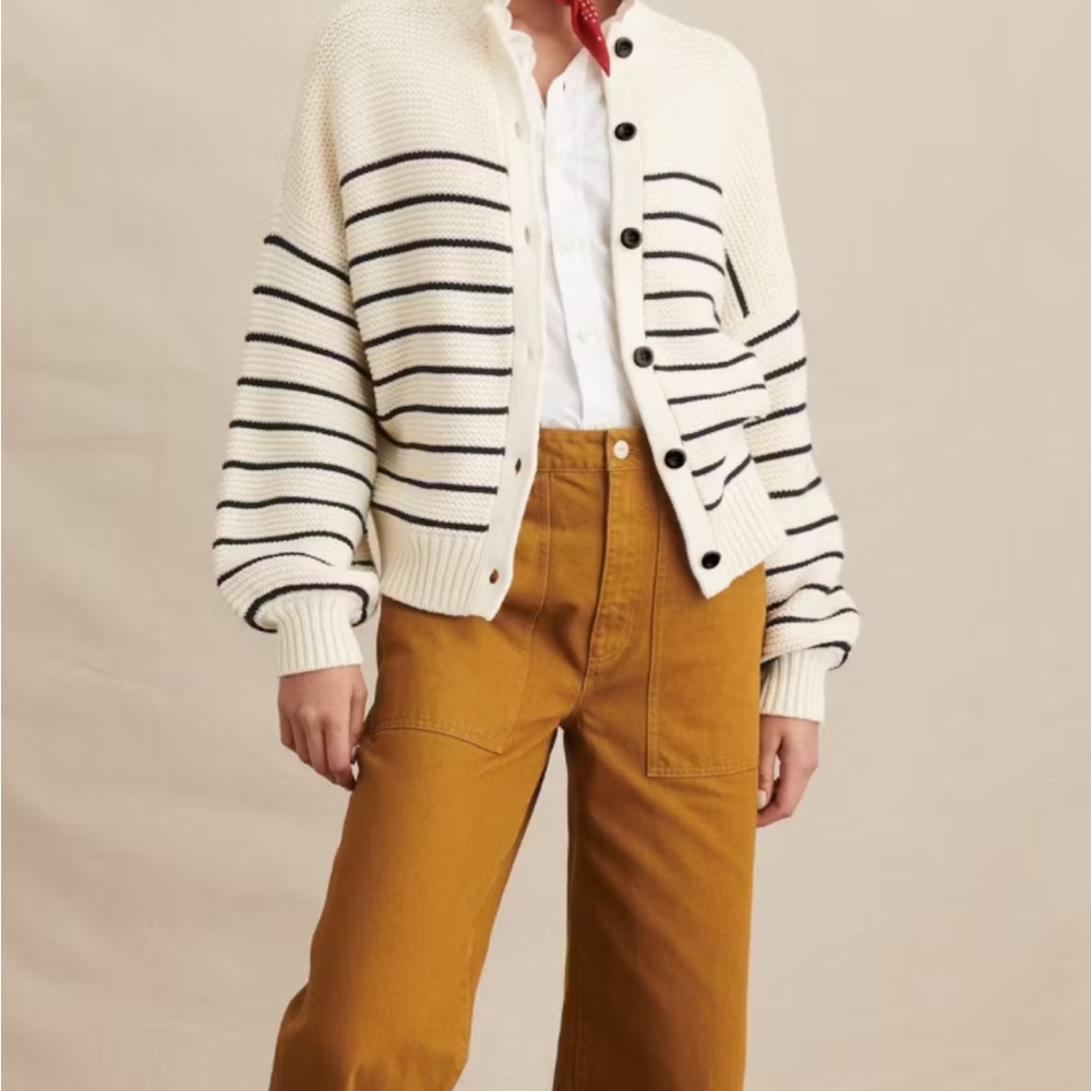 Alex Mill Cream and Black Striped Sweater